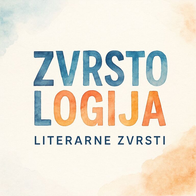 Zvrstologija: Literarne zvrsti