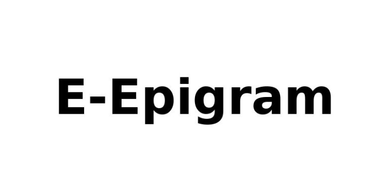 E-Epigram