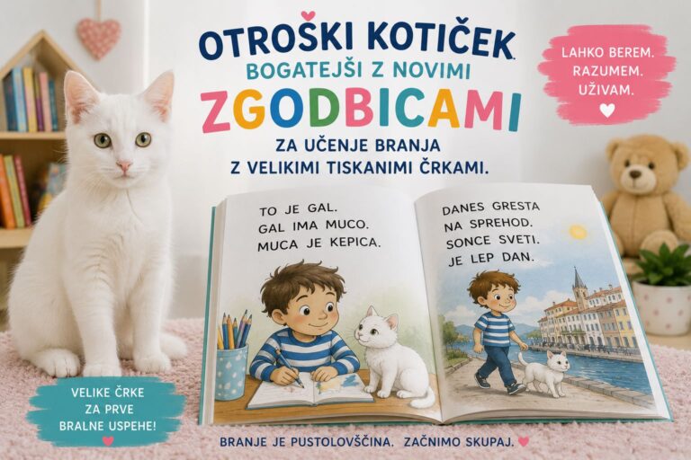 Otroški kotiček bogatejši z novimi zgodbicami za učenje branja