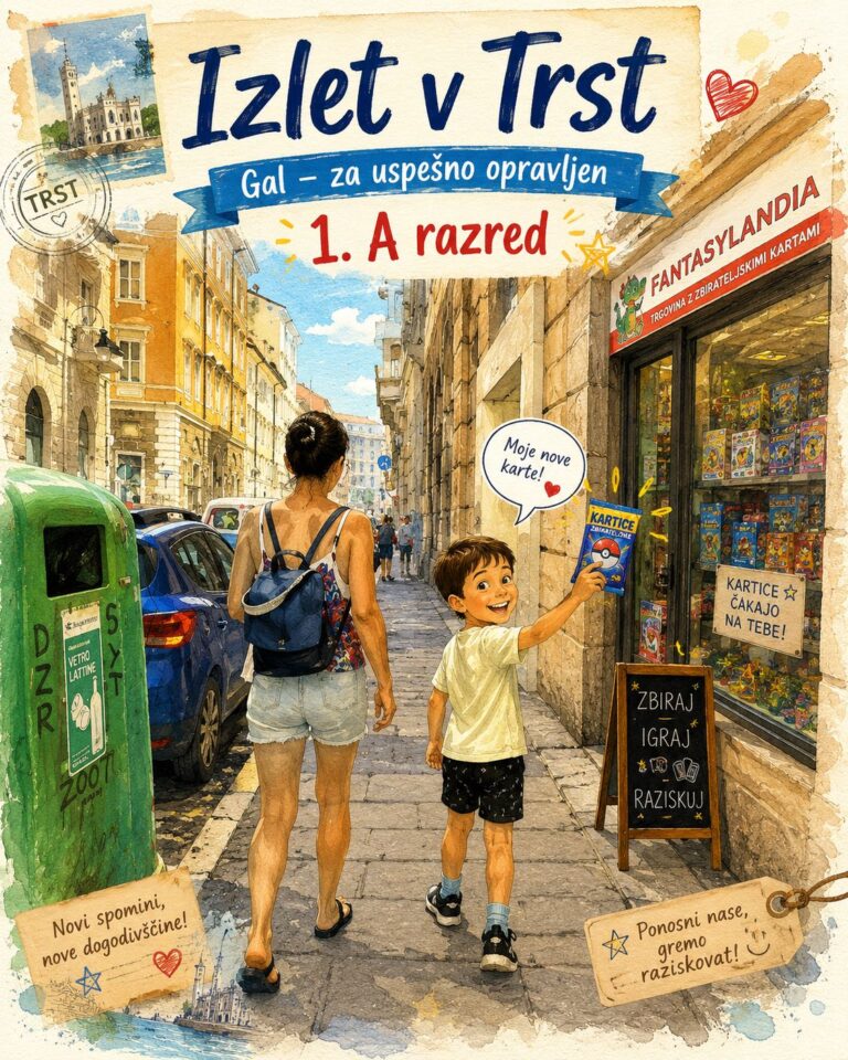 Izlet v Trst – nagrada za uspešno opravljen 1. A razred