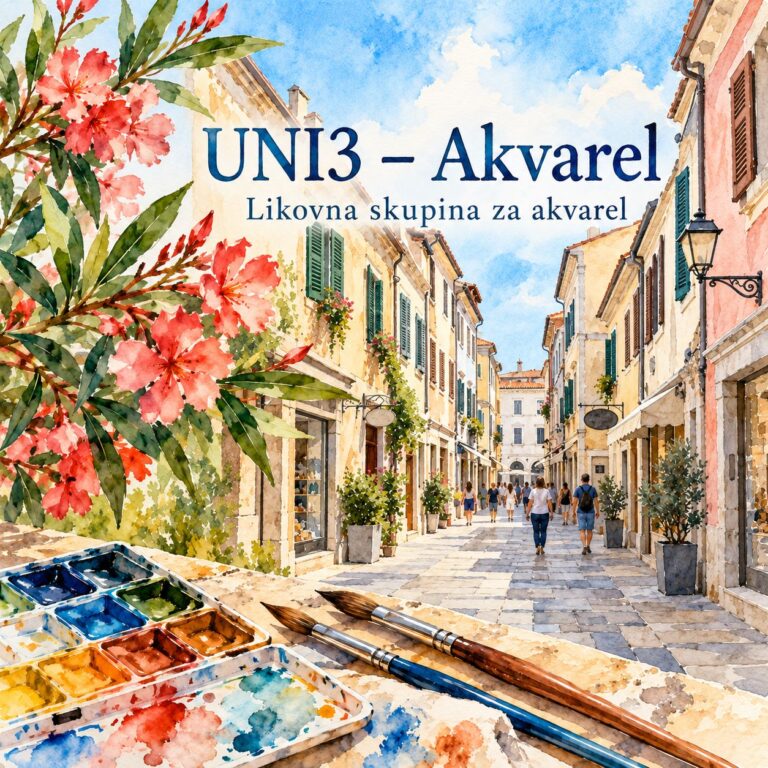 Prvi koraki v akvarel: začenja se likovna skupina UNI3