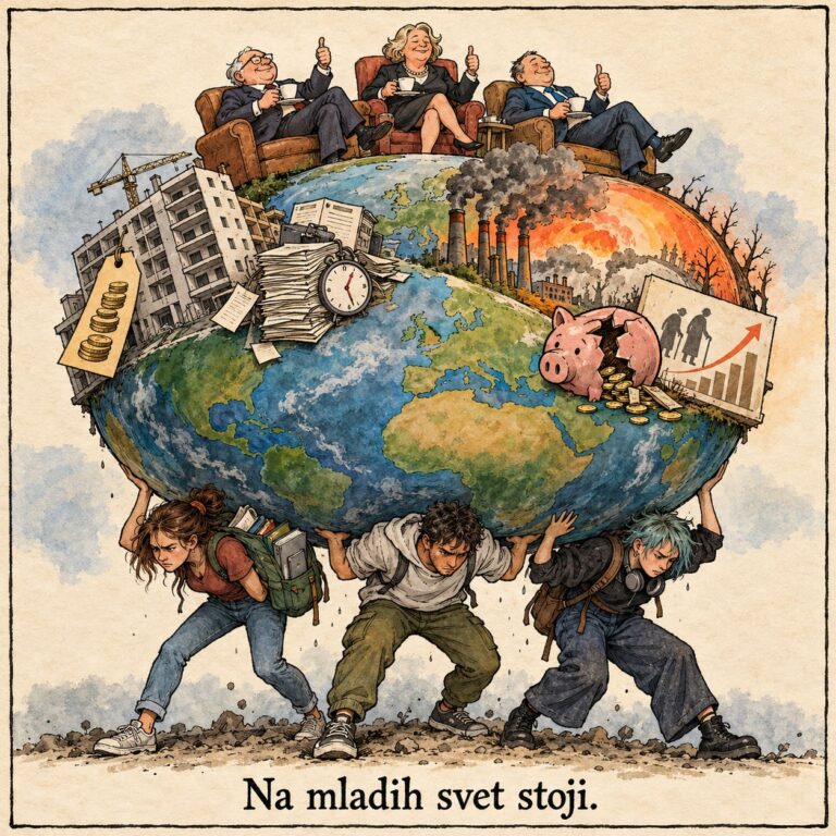 EN KVADRAT: Na mladih svet stoji.